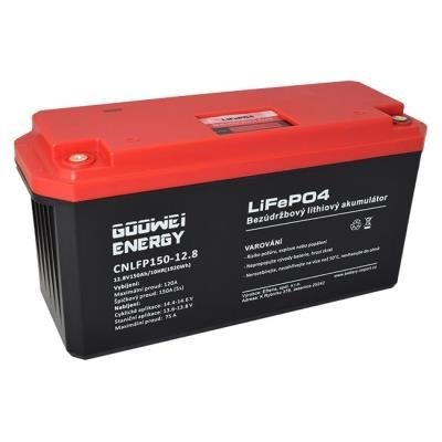 GOOWEI ENERGY trakční baterie (LiFePO4) CNLFP150-12.8, 150Ah, 12.8V