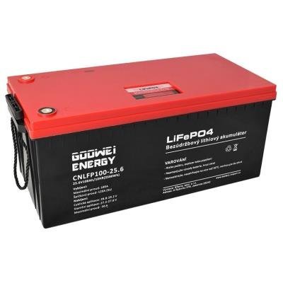 GOOWEI ENERGY trakční baterie (LiFePO4) CNLFP100-25.6, 100Ah, 25.6V