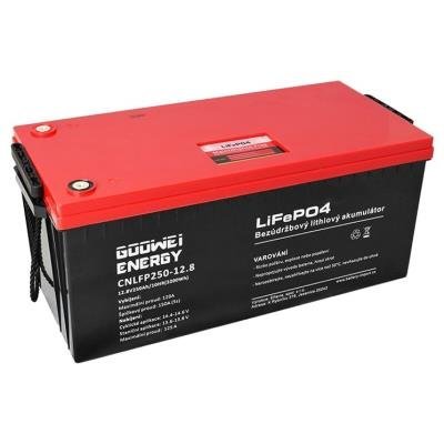 GOOWEI ENERGY trakční baterie (LiFePO4) CNLFP250-12.8, 250Ah, 12.8V