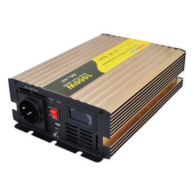 ROGERELE Sinus voltage convertor  REP1000-12, 1000W, 12V, USB port