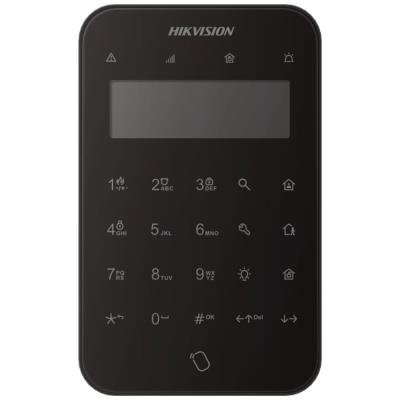 Hikvision DS-PK1-LT-WE/Black - AX PRO bezdrátová dotyková klávesnice s LCD displejem, černá