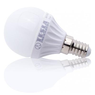 Tesla LED žárovka miniglobe BULB/E14/3W/230V/250lm/25 000h/3000K teplá bílá/220st