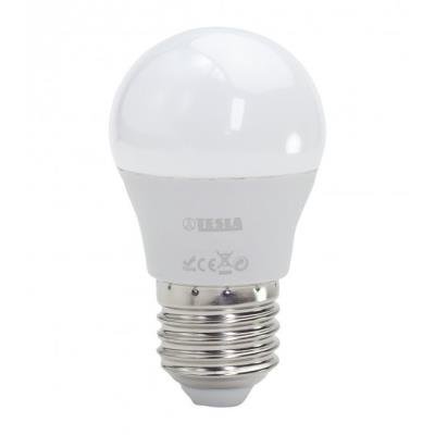 Tesla LED žárovka miniglobe BULB E27/5W/230V/450lm/25 000h/3000K teplá bílá/220st