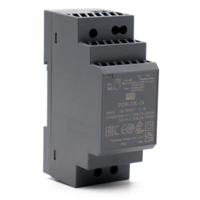 MEANWELL Měnič DC-DC na lištu DIN, 24 V, 1,25 A, 30 W