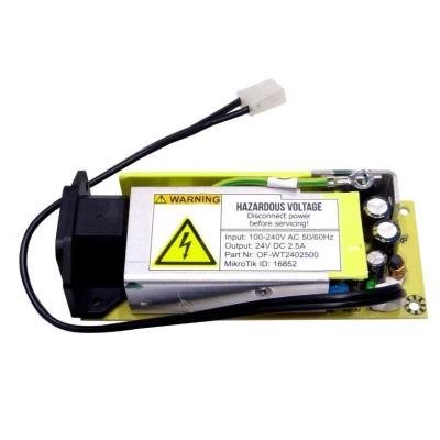 Plug in replacement power supply for Mikrotik CCR1009 and CRS317